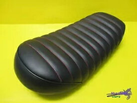 ヤマハ SR400 SR500 ブラックシートコンプリート + レッドステッチ *mi3643* に適合 Fit Yamaha SR400 SR500 Black Seat Complete+Red Stitch *mi3643*