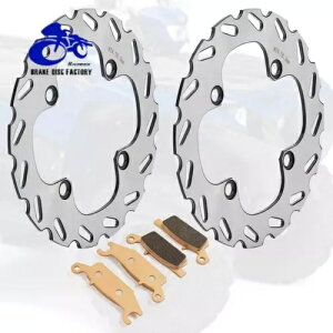 Au[LfBXN[^[pbh}nOY[ 550 700 YFM550F YFM700F 4x4 07-22 Rear Brake Disc Rotors Pads for Yamaha Grizzly 550 700 YFM550F YFM700F 4x4 07-22