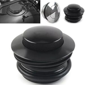 n[[ 82-17 N[I[goCplWR^NKXLbvJo[- Left Threaded Fuel Tank Gas Cap Cover for Harley 82-17 Chrome Motorcycle-