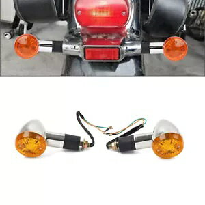 2x Ao[ECJ[ 10mm XYLuo[h C109R C50 C90 S 40 50 83-p 2x amber turn signals 10mm for Suzuki Boulevard C109R C50 C90 S 40 50 83-