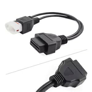 I[goC 3s 4s - 16s OBD2 ffP[u A_v^[ IX }np- Motorcycle 3Pin 4Pin to 16Pin OBD2 Diagnostic Cable Adapter Male for Yamaha-