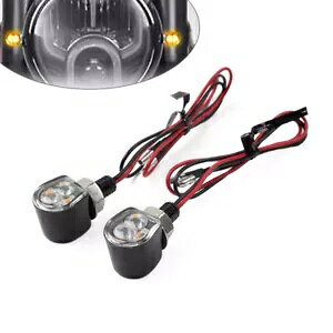 2x jo[T ~j I[goC CWP[^[ fBXvC Ao[ CWP[^[ Cg v NA- 2x Universal Mini Motorcycle Indicator Display Amber Indicator Light Lamp Clear-