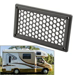 1x O[Zp`p^[CARV oXx`[^[ - 1x Grey Hexagonal Pattern Air Inlet, RV Bus Ventilator-