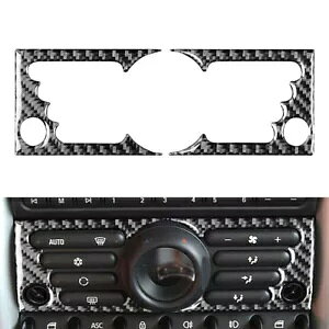 J[{t@Co[ Z^[ R\[ AC XCb` pl Jo[ BMW Mini Cooper R50- Carbon Fiber Center Console AC Switch Panel Cover for BMW Mini Cooper R50-