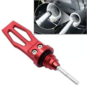 I[goC̃GWICfBbvXeBbNLbvvOCNCNNP[XICxCWP[^[bh- Motorcycle Engine Oil Dipstick Cap Plug CNC Crankcase Oil Level Indicator Red-