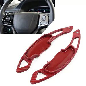 XeAOzC[VtgbJ[GNXeVJ[{t@Co[z_AR[hVrbNCR-Vbh- Steering Wheel Shift Rocker Extension Carbon Fiber for Honda Accord Civic CR-V Red-