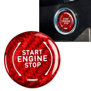 �L���f���b�N XT4 XT6 CT5 �V�{���[ �R���x�b�g�p ���b�h �X�^�[�g �X�g�b�v �{�^�����`- For Cadillac XT4 XT6 CT5 for Chevrolet Corvette Red Start Stop Button Molding-