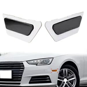 �t�����g�o���p�[���t���N�^�[�T�C�h�}�[�J�[���C�g�u���b�N�A�E�f�B A4 B9 17-19- Front bumper reflector side marker light black for Audi A4 B9 17-19-