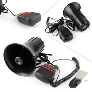 BLK 12V 100W 剹ʎԌxx@hTCGAz[ PA Xs[J[- BLK 12V 100W Loud Car Alarm Police Fire Siren Air Horn PA Speaker-