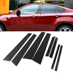 8 ̎Ԃ̃hAR BC RJo[Xgbv BMW X6 E71 2009-2014- 8pcs Car Door Window Column BC Column Cover Strips for BMW X6 E71 2009-2014-