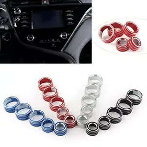GARI[fBI{^XCb`{^Jo[g^J2018pubN- Air Conditioning Audio Buttons Switch Button Covers for Toyota Camry 2018 Black-