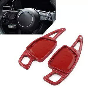 XeAOzC[VtgbJ[GNXeVAEfBA3 A4 S4 A5 S5 A6 A7pbh- Steering wheel shift rocker extension for Audi A3 A4 S4 A5 S5 A6 A7 red-