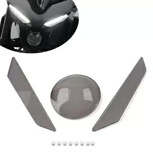 �O���[ �V�[���h �X�N���[�� �����Y �J�o�[ �v���e�N�^�[ ���}�n MT-03 2020+-�p Gray Shield Screen Lens Cover Protector for Yamaha MT-03 2020+- �y���s�A���i�z