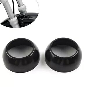 CNC 39mm �t�H�[�N�J�t�J�o�[ �n�[���[ �X�|�[�c�X�^�[ �_�C�i FXR �u���b�N 2st-�p CNC 39mm Fork Cuff Covers for Harley Sportster Dyna FXR Black 2st- �y���s�A���i�z