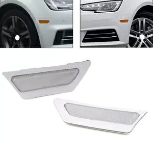 1 yAzCgtgop[tN^[TCh}[J[CgAEfB A4 B9- 1 Pair White Front Bumper Reflector Side Marker Lights for Audi A4 B9-