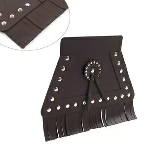 PUU[ AtF_[ _[gLb`[Jo[ tWt uE n[[p- PU Leather Rear Fenders Dirt Catcher Cover with Fringe Brown for Harley-
