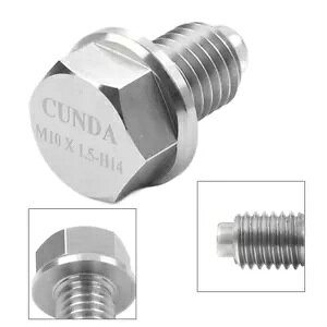 IChlW M10x1.5 JTL KX65 85 100 KX125 KX450F KX500- Magnetic Oil Drain Screw M10x1.5 for Kawasaki KX65 85 100 KX125 KX450F KX500-