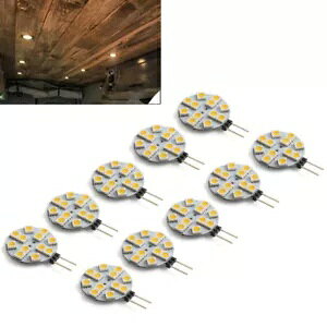 ԗp G4 \Pbgt LED dEH[zCgCg 5050 SMD 12 LED d- LED Bulb with G4 Socket for Car Warm White Light 5050 SMD 12 LED Bulb-