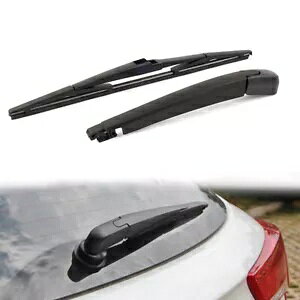 q_C T^tF 2006-2012 pAtgKX Cp[ A[ & [t ZbgAubN- Rear Windshield Wiper Arm & Leaf Set for Hyundai Santa Fe 2006-2012, Black Car-