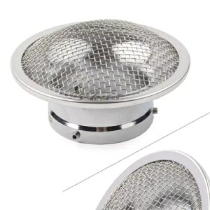 エアフィルターカップ ストレーナー付き ユニバーサル 32/34mm オートバイキャブレター用 シルバー- Air Filter Cup with Strainer for Universal 32/34mm Motorcycle Carburetor Silver-