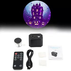 Ԃ̉nEB[͋̕CvvWFN^[CgubN- Car Roof Halloween Atmosphere Lamp Projector Indoor Decorative Lights Black-