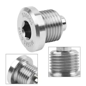 XeX|IChlW M16x1 5 ~jXog^p- Stainless Steel Magnetic Oil Drain Screw M16x1 5 for Mini Subaru Toyota-