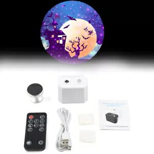 Ԃ̃[tvWFN^[͋̕CnEBvCgzCg- Car Roof Projector Atmosphere Halloween Decorative Lamp Indoor Light White-