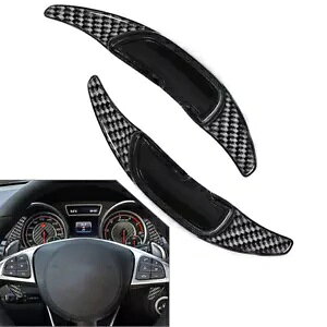 2x XeAOzC[VtgbJ[GNXeV ZfXxc AMG C43 C63 E63 GLC63- 2x steering wheel shift rocker extension for Mercedes Benz AMG C43 C63 E63 GLC63-