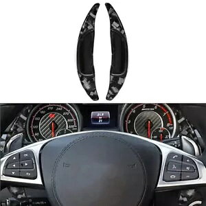 2x ZfXxc AMG C43 C63 E63 GLC63 XeAOzC[VtgbJ[GNXeV- 2x for Mercedes Benz AMG C43 C63 E63 GLC63 steering wheel shift rocker extension-