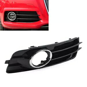 �t�����g�o���p�[�O���b�h�J�o�[ �N���[���t�� �A�E�f�B A3 8P S-Line 2009-2012 �E- Front bumper grid cover with chrome for Audi A3 8P S-Line 2009-2012 right-