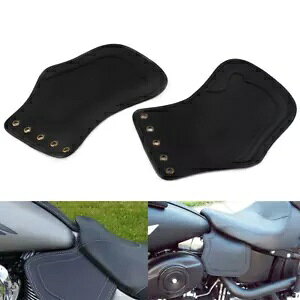 �n�[���[�X�|�[�c�X�^�[�p�I�[�g�o�C�q�[�g�v���e�N�^�[�u���b�N���U�[- Motorcycle Heat Protector Black Leather for Harley Sportster-