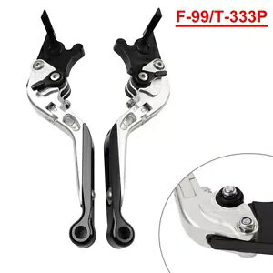 Vo[ CNC ܂肽݃u[L Nb` o[ 765 Xg[g gv R Xs[h cCp- Silver CNC Folding Brake Clutch Lever for 765 Street Triple R SPEED TWIN-