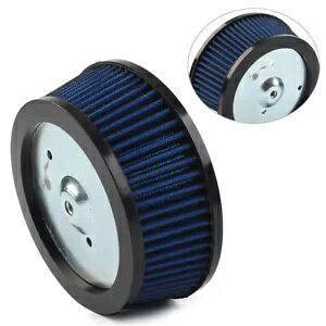 GAtB^[N[i[ rbOTbJ[ Xe[W 1 Gg n[[ _Ci X[p[ OCh u[- Air Filter Cleaner Big Sucker Stage 1 Element for Harley Dyna Super Glide Blue-