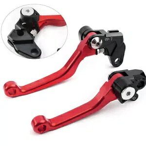 �N���b�`���o�[�n���h���o�[�u���[�L���o�[�I�[�g�o�C�ԃX�Y�L RM125 RM250 RM85- Clutch lever handlebar brake lever motorcycle red for SUZUKI RM125 RM250 RM85-