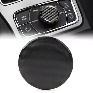 �Z���^�[�R���\�[���{�^���J�o�[�A�W�[�v�O�����h�`�F���L�[2011-22�p�A�u���b�N�J�[- Center Console Button Cover for Jeep Grand Cherokee 2011-22, Black Car-