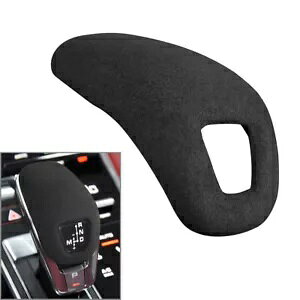 |VFpi[pXG[hZ^[R\[Vtgo[{^Jo[g- For Porsche Panamera Suede Center Console Shift Lever Button Cover Trim-