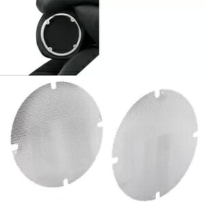 �㕔��q�X�s�[�J�[ �p���[ �J�o�[ �N���[�� �n�[���[ �c�[�����O 14+- Rear Passenger Speaker Power Covers Chrome for Harley Touring 14+-