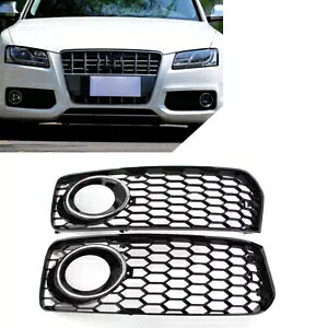 njJ`tgop[OJo[ Audi A5 S5 B8 2008-2012 pAN[- Honeycomb Shaped Front Bumper Grill Cover for Audi A5 S5 B8 2008-2012, Chrome-