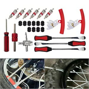 24 ̃^Co[Xv[I[goCԃoCN^Cc[c[OLbg- 24Pcs Tire Lever Spoons Motorcycle Car Bike Tire Changing Tools Touring Kit-