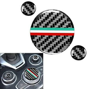 At@I WApZ^[R\[}`fBA{^Jo[g- Center Console Multimedia Button Cover Trim for Alfa Romeo Giulia-