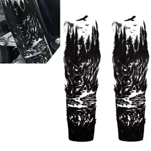 JX^ tg tH[N XJ XebJ[ Pbg l[v[g E n[[ }np- Custom Front Fork Skull Sticker Locket Nameplate E for Harley Yamaha-