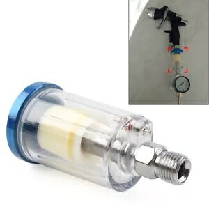 1/4インチ インラインエアオイルウォーターフィルタートラップ コンプレッサースプレーガン用 PCアルミニウム- 1/4" Inline Air Oil Water Filter Trap for Compressor Spray Gun PC Aluminum-