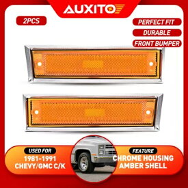 サイドマーカーライトバンパーランプカバー 1981-91 サバーバンシボレーブレイザー GMC C/K Side Marker Light Bumper Lamp Cover For 1981-91 Suburban Chevy Blazer GMC C/K