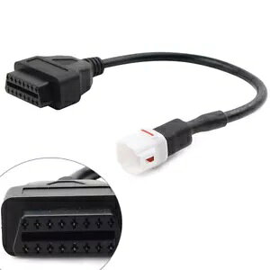 ffc[ R[h[_[ A_v^[ P[u }n R1 MT10 FZ10 4 s OBD2 ɓK Diagnostic Tool Code Reader Adapter Cable Fit Yamaha R1 MT10 FZ10 4 Pin to OBD2