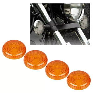 4x ^[VOiY Ao[Jo[ }n [hX^[/V X^[ 1100/Vmax 1200 1700 ɓK 4x Turn Signal Lens Amber Cover Fit Yamaha Road Star/V Star 1100/Vmax 1200 1700
