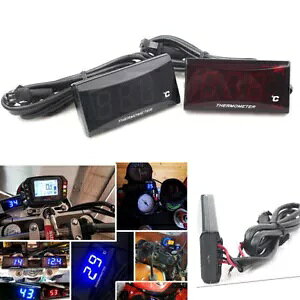 fW^v[^[xv[VOXN[^[bh/u[ɓK Digital Water Temperature Gauge Meter Thermometer fit Racing Scooter Red / Blue