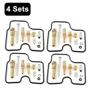4 �Z�b�g�z���_ CBR250RR MC22 CB250 �W�F�C�h�L���u���^�[�C���L�b�g���r���h���i 4 Sets For Honda CBR250RR MC22 CB250 JADE Carburetor Repair Kit Rebuild Parts �y���s�A���i�z