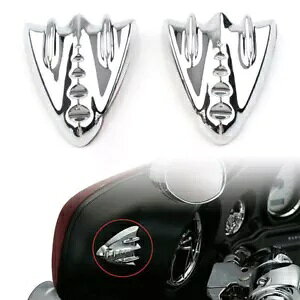 n[[Xg[gOCh 06-13 Ci[tFAO~[ubNItJo[v[gN[ For Harley Street Glide 06-13 Inner Fairing Mirror Block Off Cover Plates Chrome