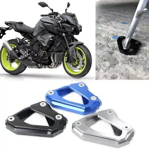 }n MT-10 2016 2017 1PC I[goCTChX^hLbNX^hv[gpbhx[XpɓK Fit YAMAHA MT-10 2016 2017 1PC Motorcycle Side Stand Kickstand Plate Pad Base UK