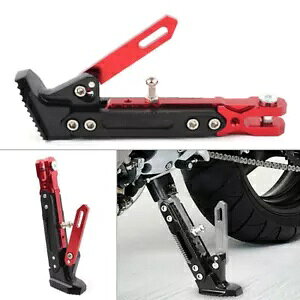 ~ߒ\ȃLbNX^hXeX|T|[gX^hI[goC Non-slip Adjustable Kickstand Foot Side Stainless Steel Support Stand Motorcycle